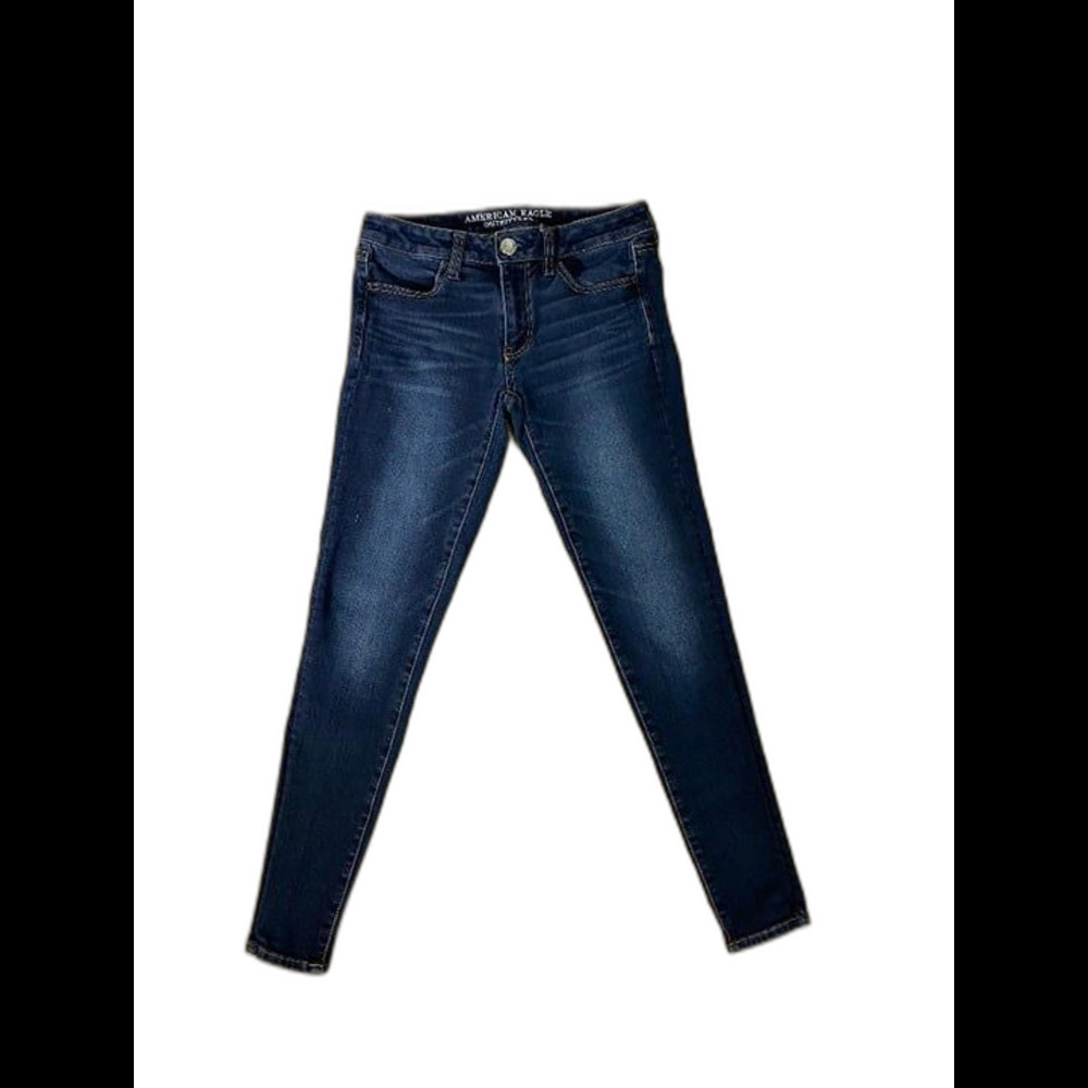 American Eagle Outfitters, 360 SuperStretch Distressed Straight Leg Jegging, A-1